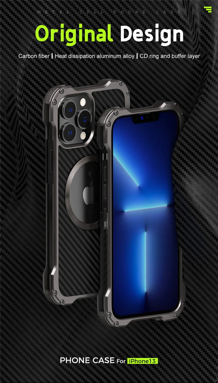 Carbon Fiber Lens Protection Case for iPhone 13