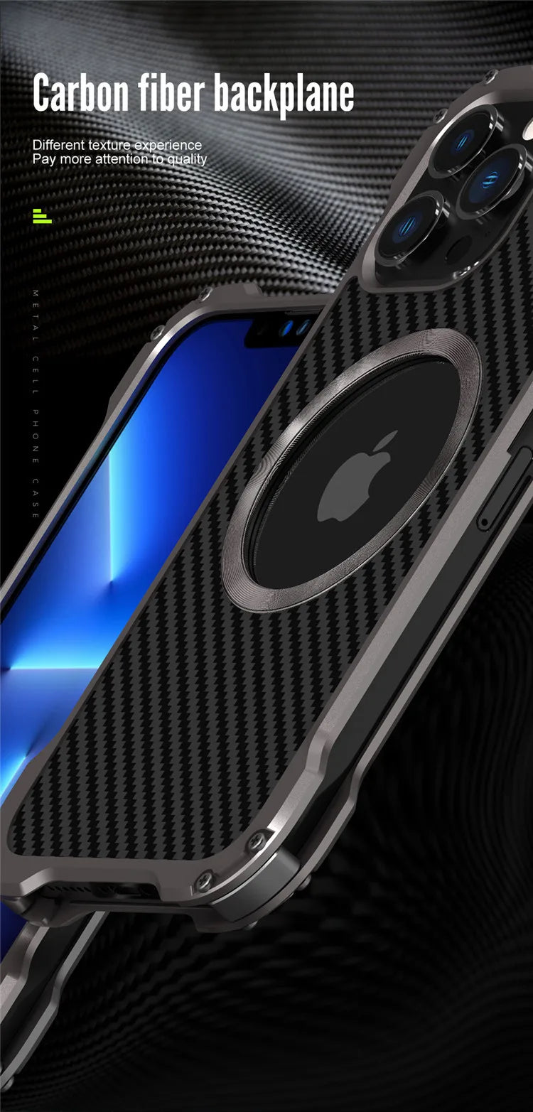 Carbon Fiber Lens Protection Case for iPhone 13