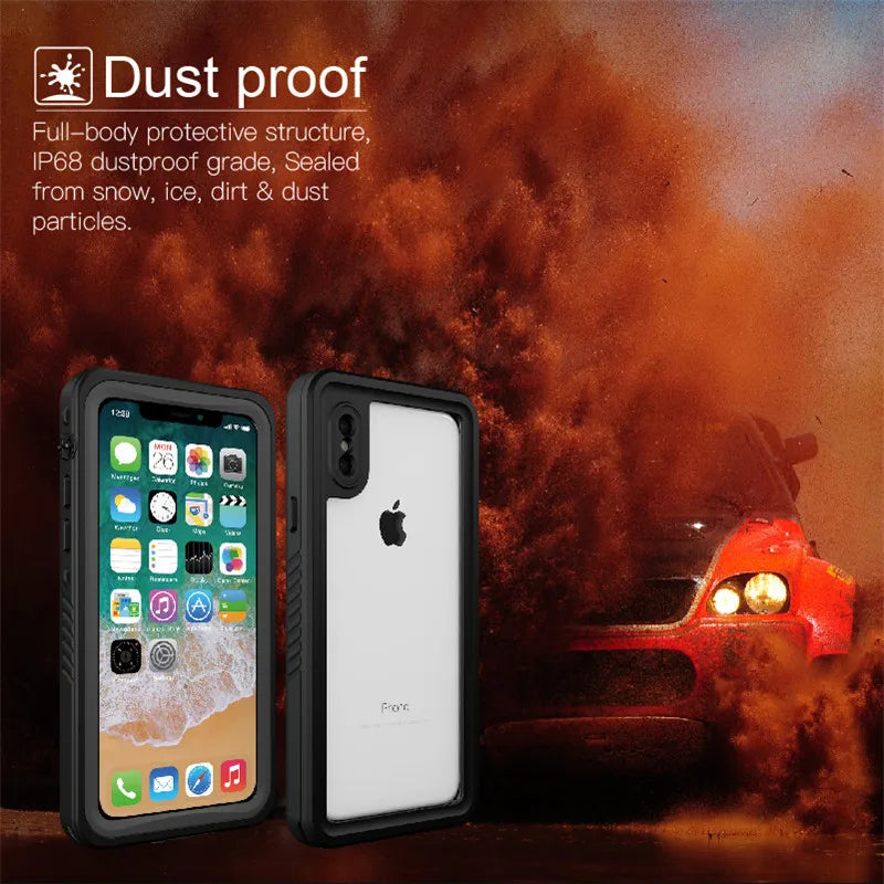 2M IP68 Waterproof Case for iPhone XR X XS MAX