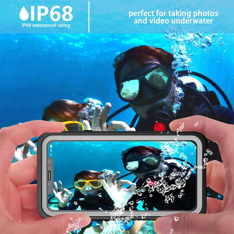 2M IP68 Waterproof Case for iPhone XR X XS MAX