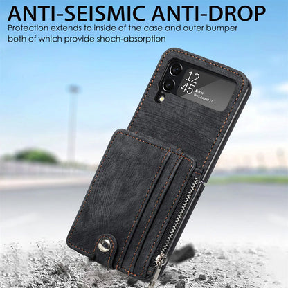 Retro Leather Case 2 in 1 Samsung Z Flip 3/4