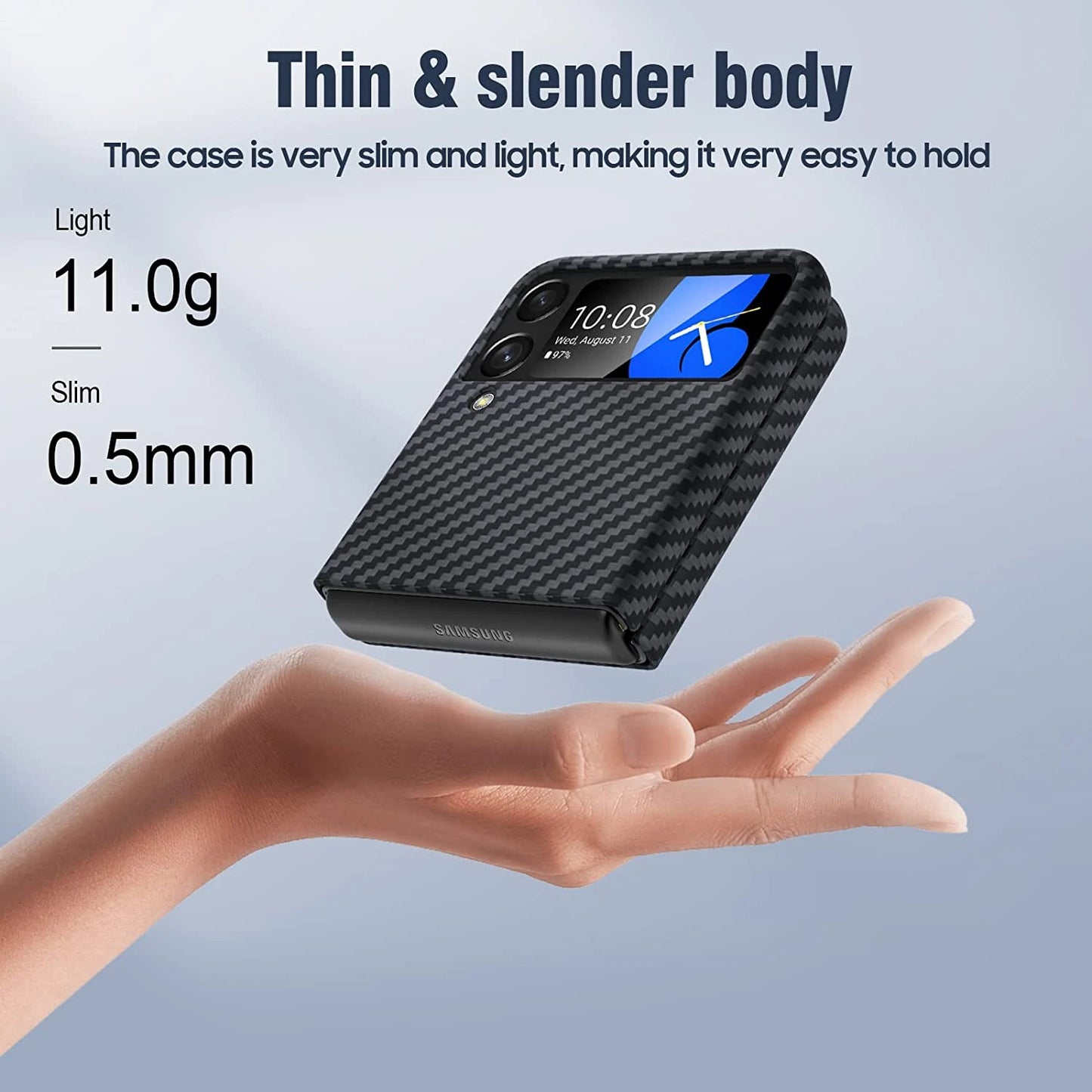 Ultra-Thin Matte Pure Case for Samsung Galaxy Z Flip 3/4