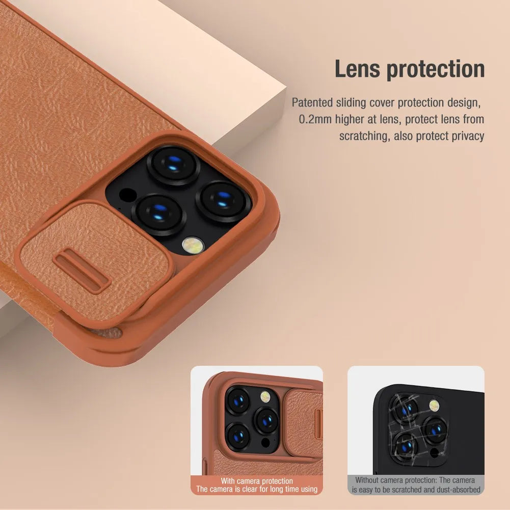 Qin Leather Case For iPhone 14 Pro Max