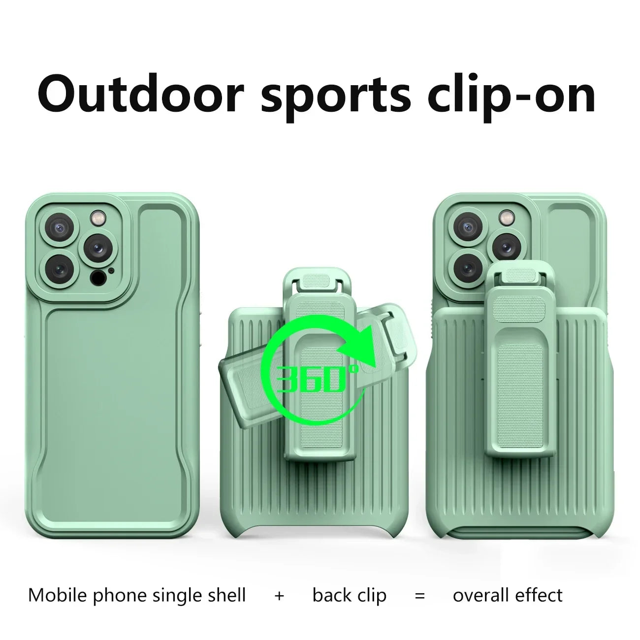 Slim Shell & Swivel Belt Combo Case & for iPhone 13