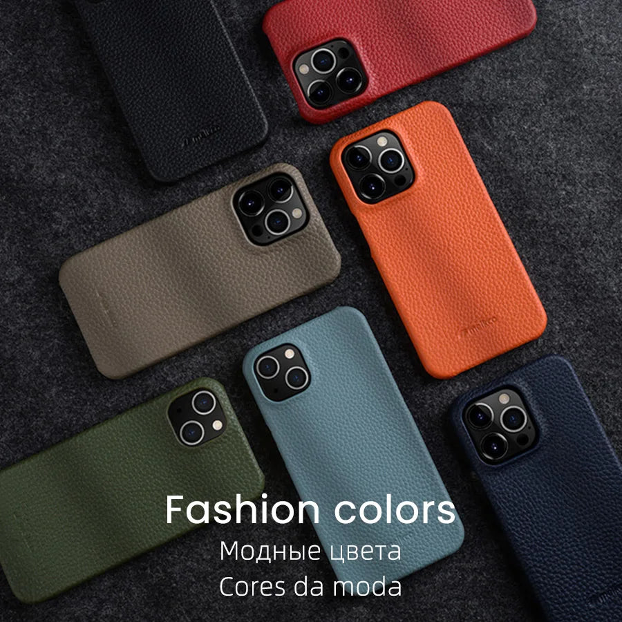 Premium Genuine Leather Case for iPhone 14 Pro Max