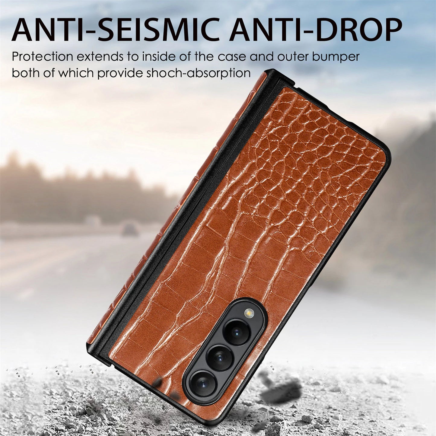 Crocodile Pattern Case for Samsung Galaxy Z Fold 3/4