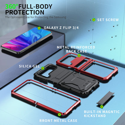 Kickstand Dual Layer Shockproof Case For Galaxy Z Flip 3/4