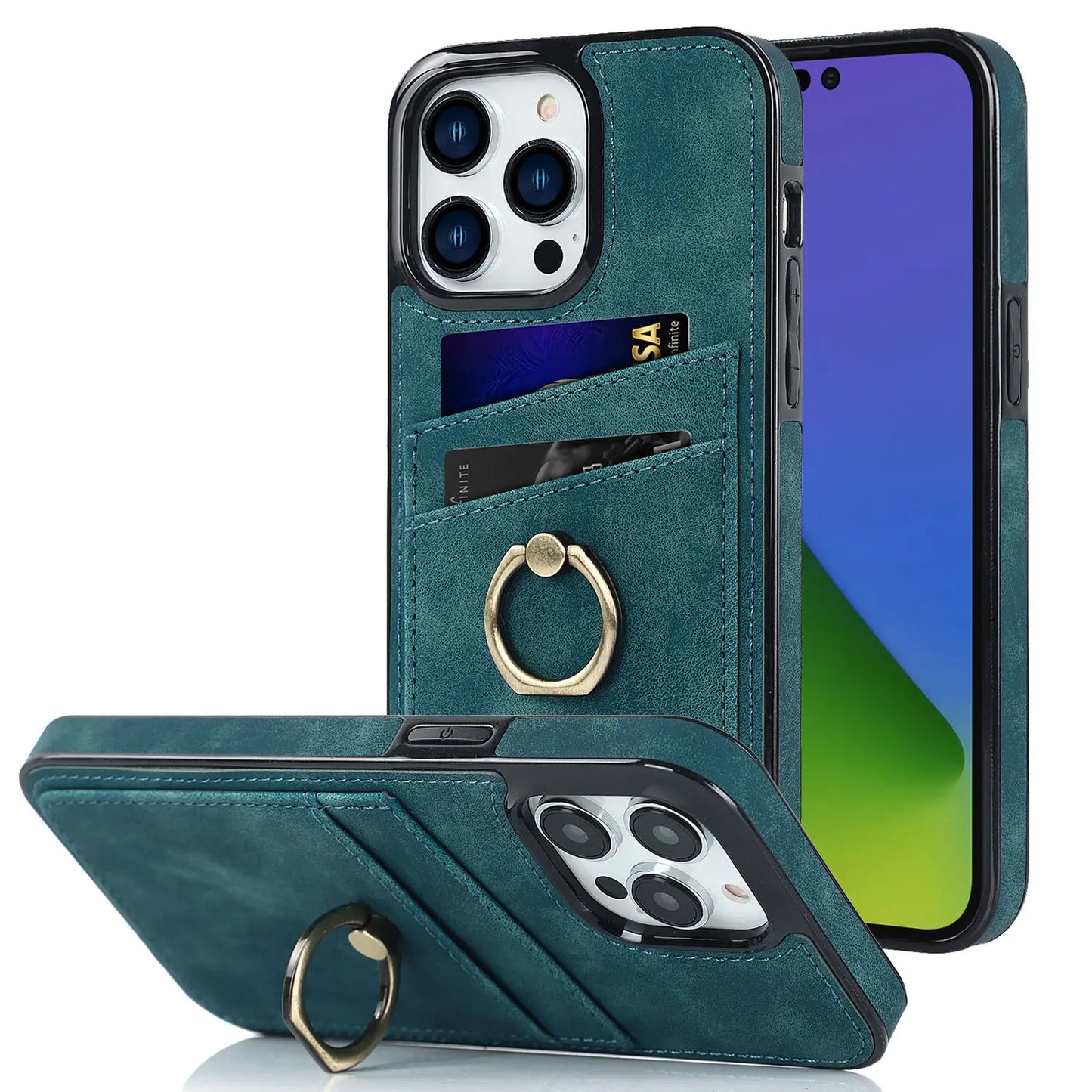 Stylish Matte Leather Case for iPhone 12