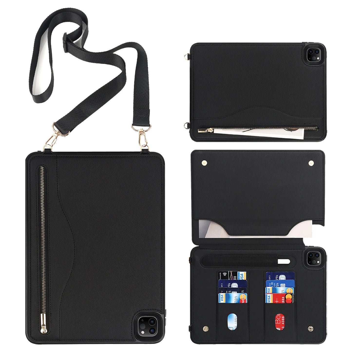 Kickstand Flip Cover For iPad Pro 11 PU Leather