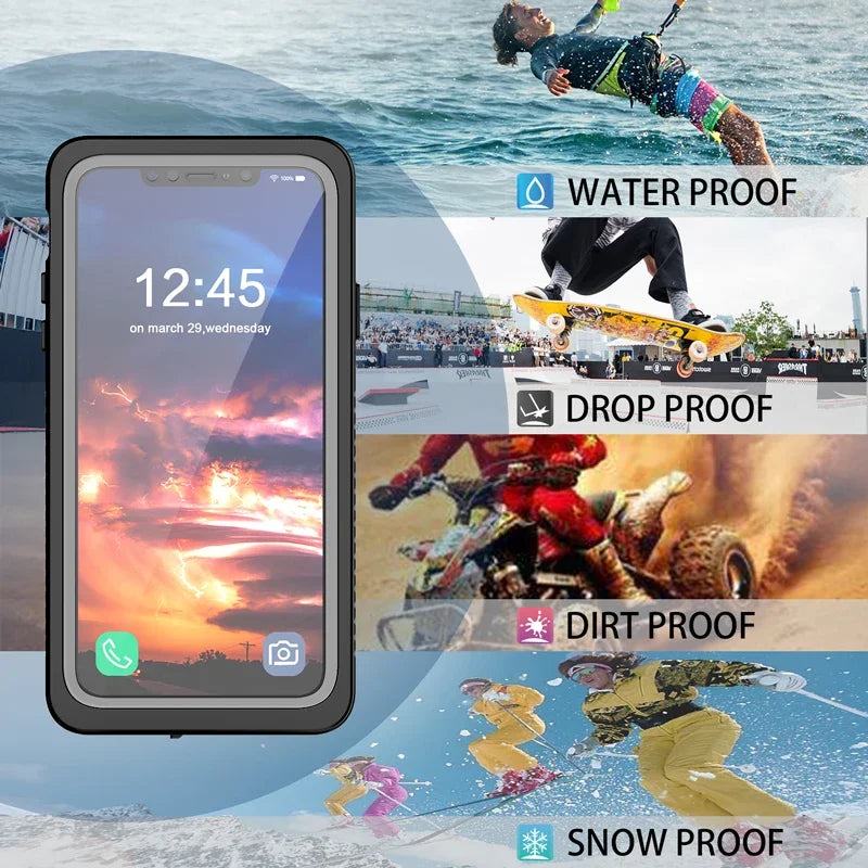 2M IP68 Waterproof Case for iPhone XR X XS MAX