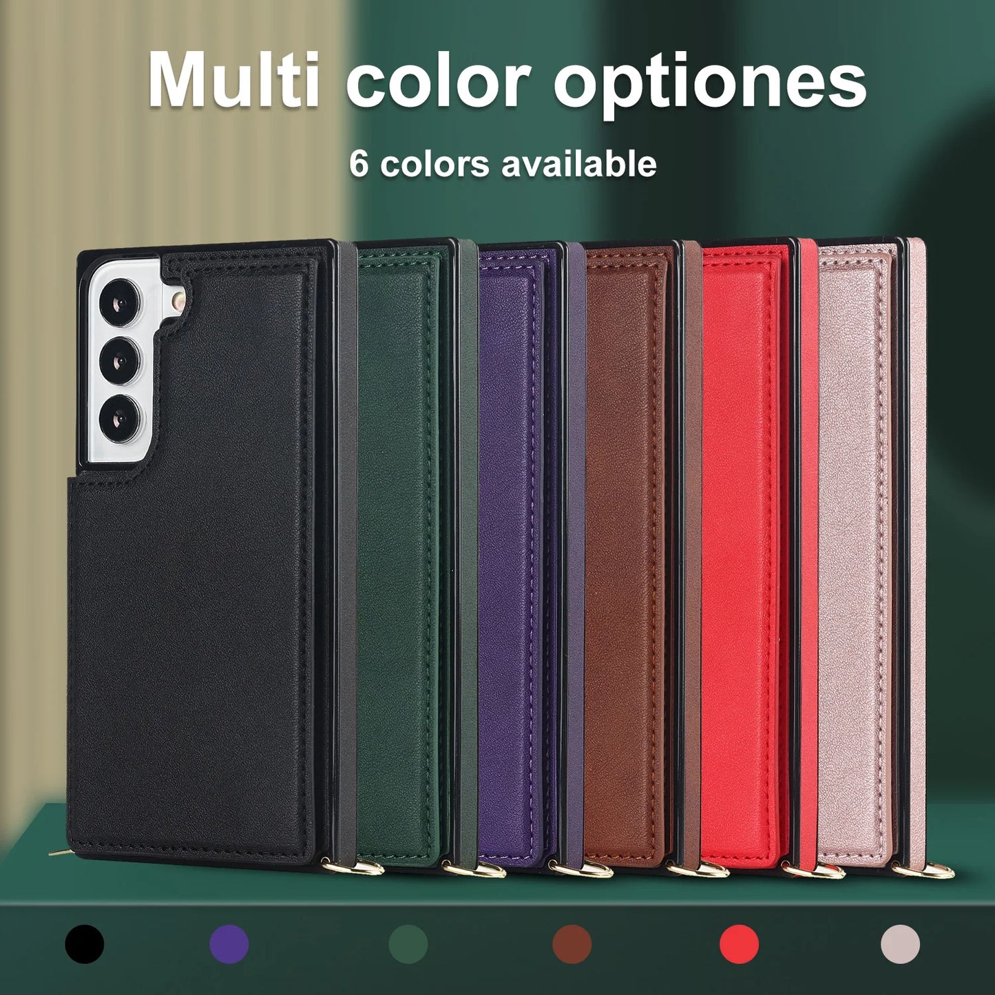 Luxury Crossbody Premium Leather Cover For Samsung Galaxy S Series