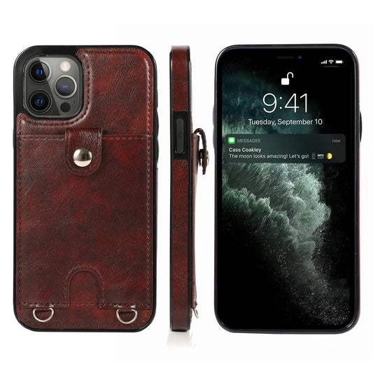 High-grade Crossbody Lanyard Leather Case for iPhone 11 Pro Max