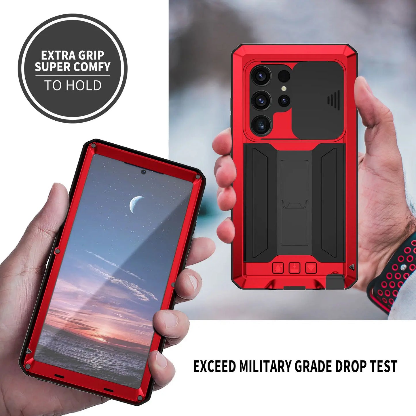 Military Grade Full-Body Rugged for Samsung Galaxy S23/S24 Ultra