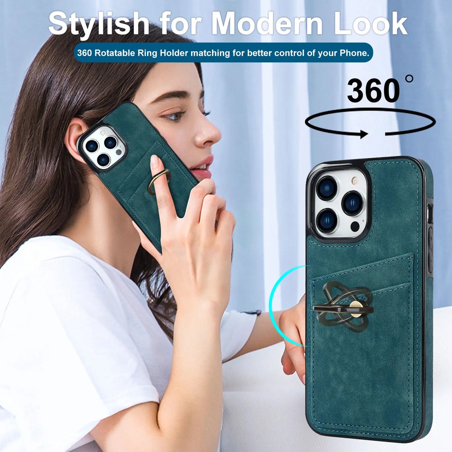 Stylish Matte Leather Case for iPhone 12