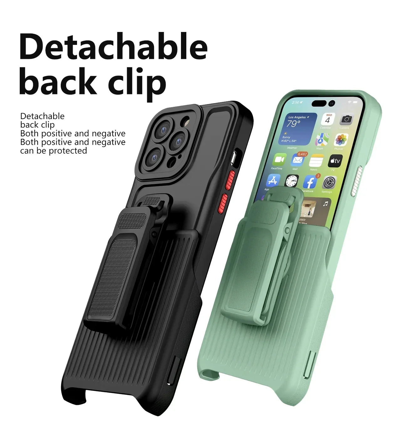 Slim Shell & Swivel Belt Combo Case & for iPhone 13