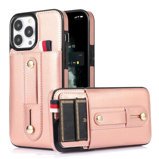 Business Demeanor Leather Case for iPhone 13