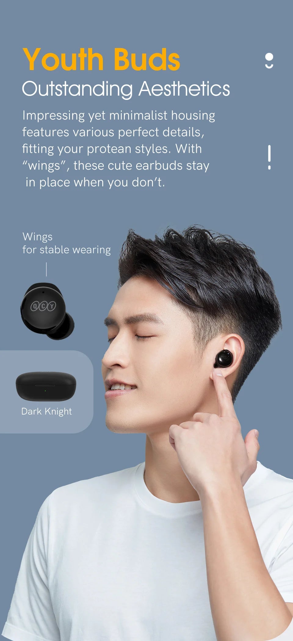 Wireless Earphones Bluetooth 5.3 HIFI Sound Headphones