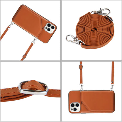 Lanyard Crossbody leather Case For iPhone 13