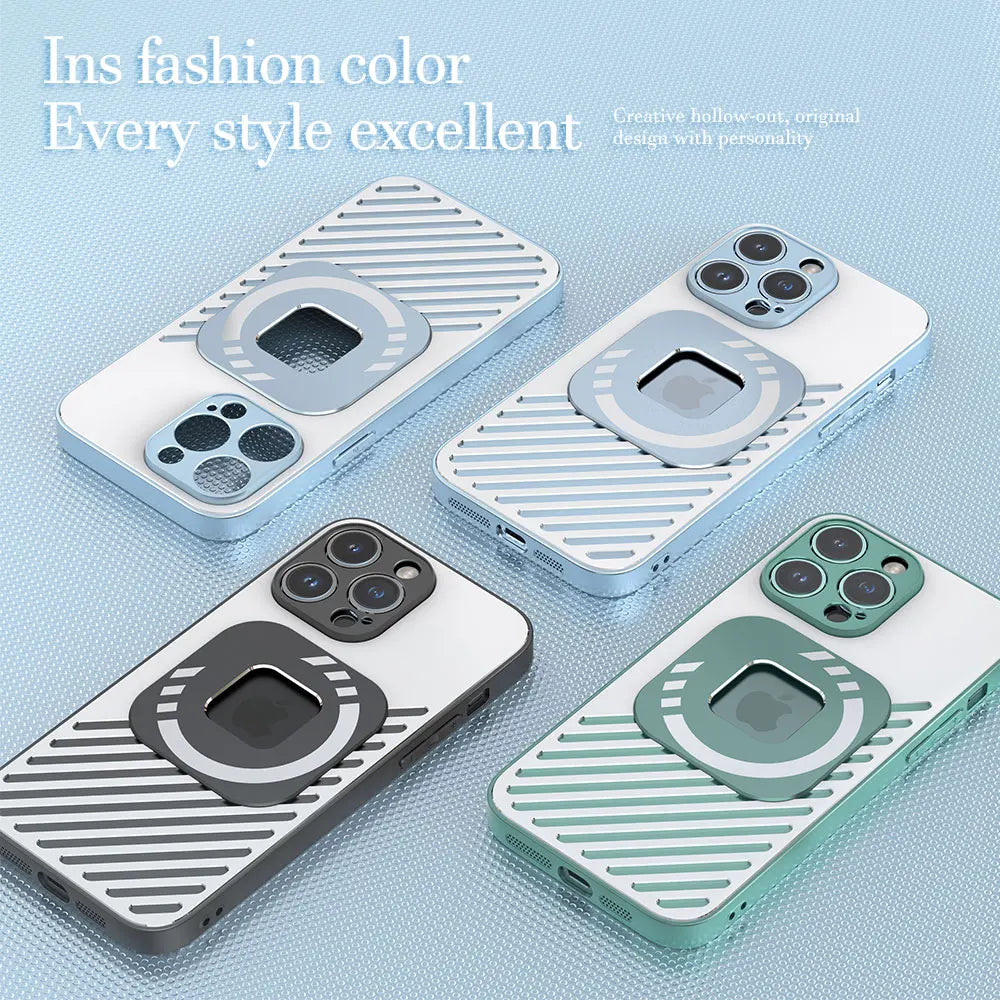 Magnetic Metal Case for iPhone 14 Pro Max