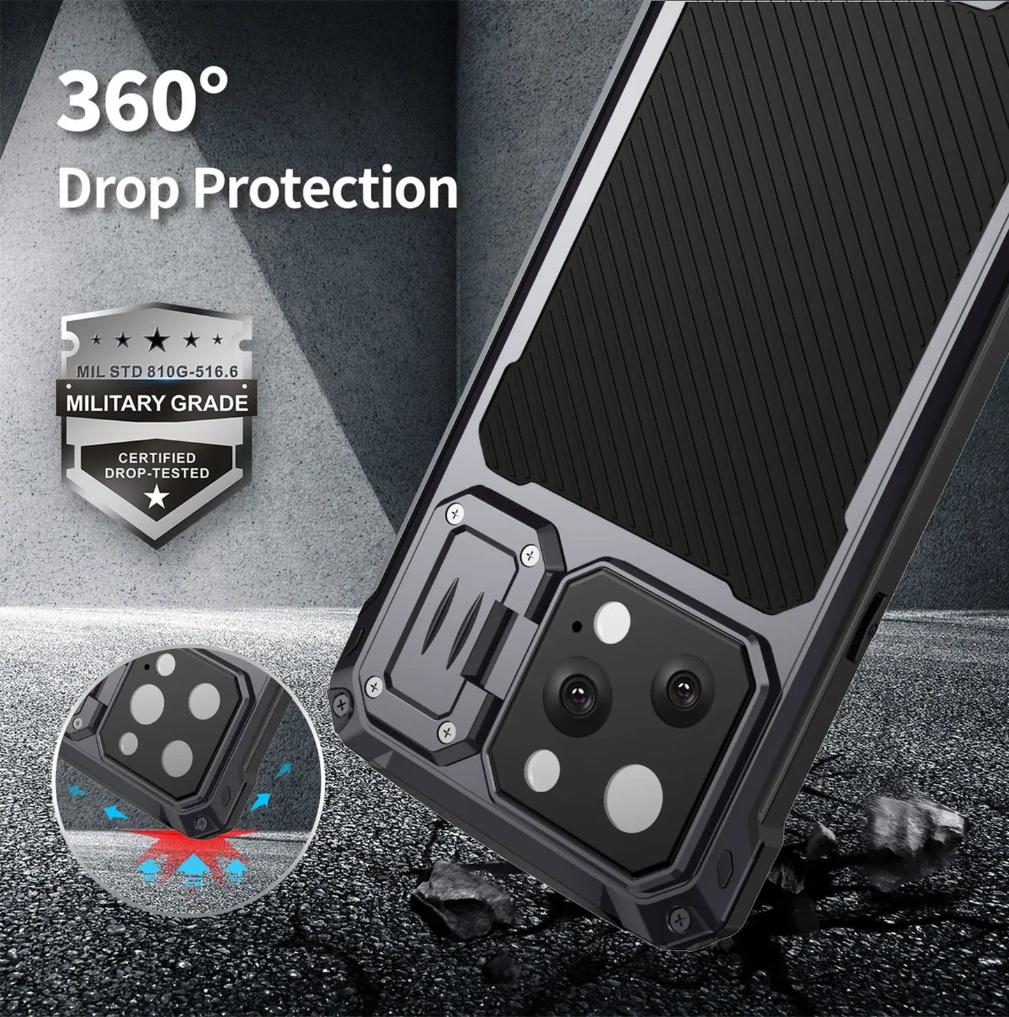 Rugged Military-Grade Protective Case for iPhone 14 Pro Max