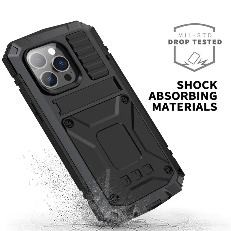 Full-Body Rugged Armor Shockproof Cover for iPhone 13 Pro Max