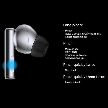 Adaptive Active Noise Cancellation Long Battery Life Earbuds