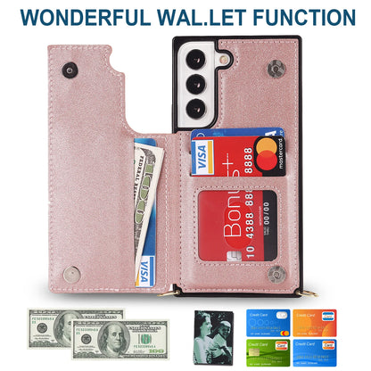 Luxury Crossbody Premium Leather Cover For Samsung Galaxy S Series