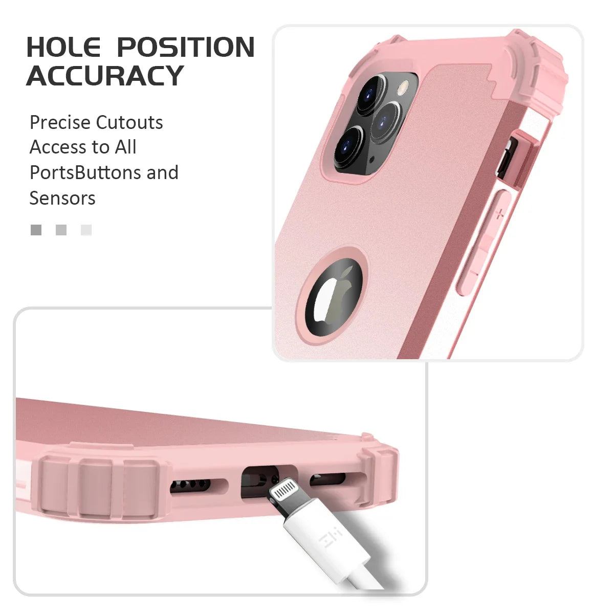 3-Layers Hybrid Full-Body Protect Case For iPhone 11 Pro Max