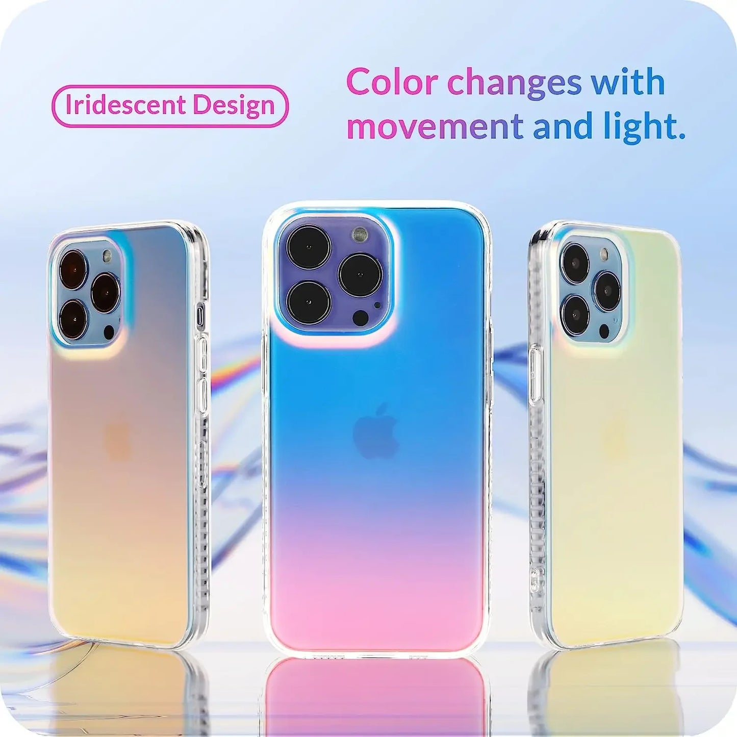 Fluorescent Iridescent Matte Case for iPhone 15