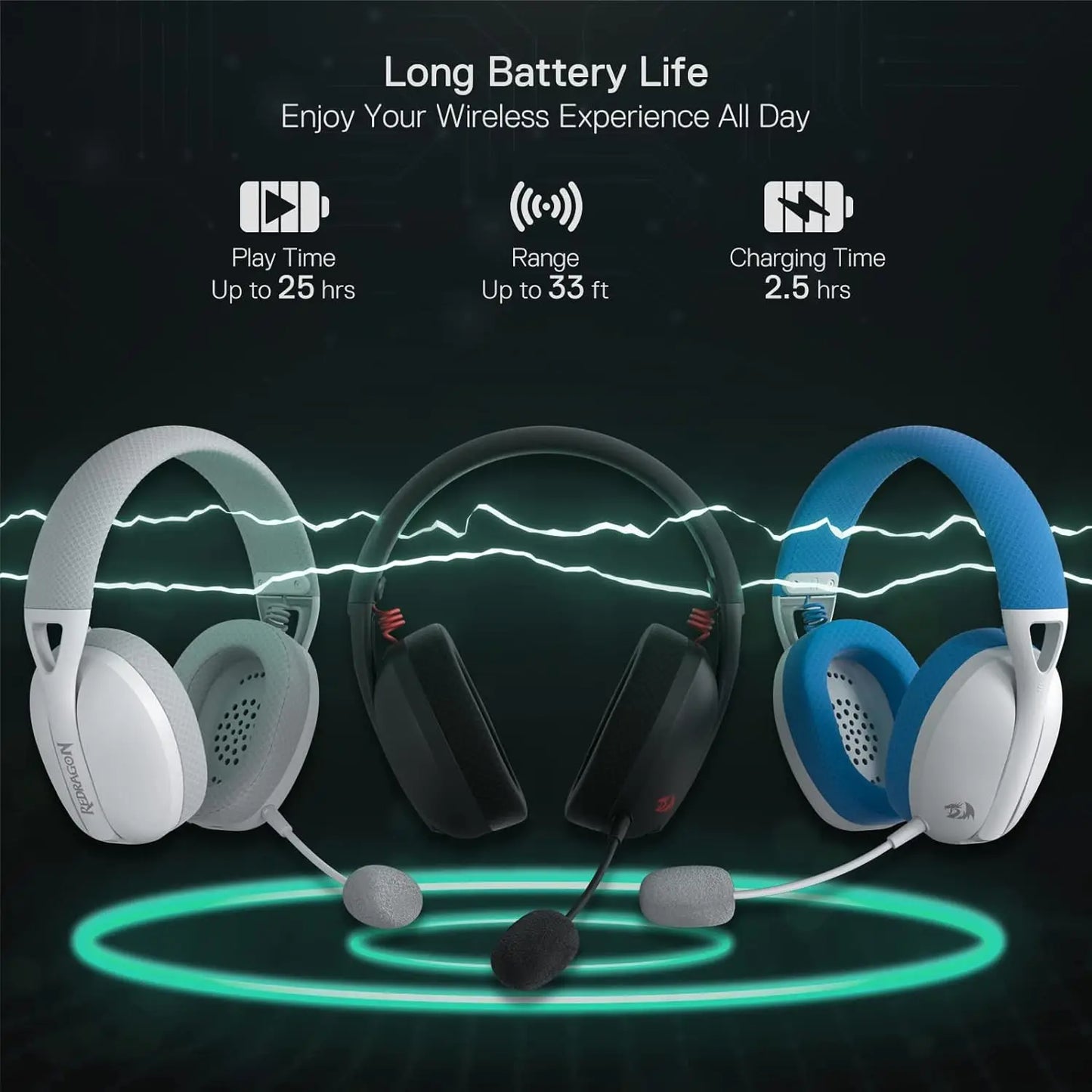 Bluetooth Wireless Gaming Lightweight Headset