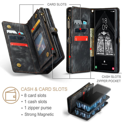 [2-in-1] PU Leather Case for Samsung Galaxy S23 S22 S21 Ultra