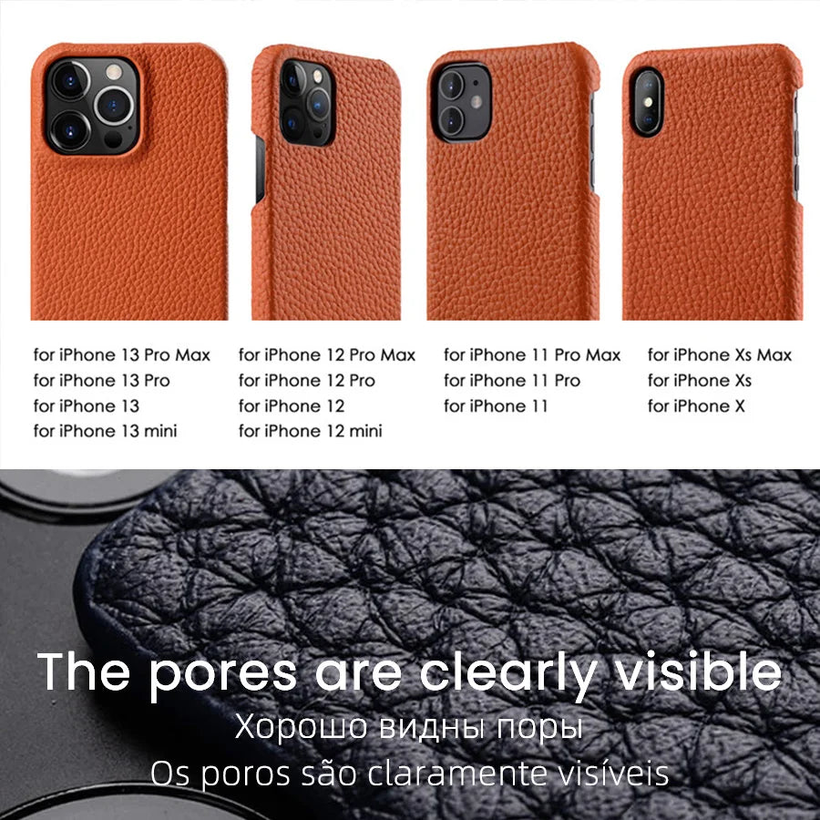 Premium Genuine Leather Case for iPhone 14 Pro Max