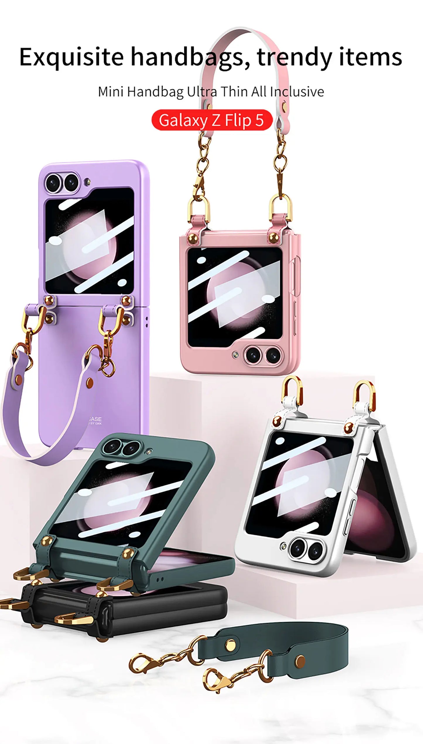 Exquisite Handbags Design Case for Samsung Galaxy Z Flip 5