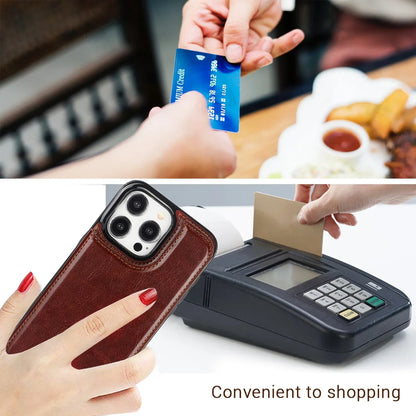 Wallet Case with Card Slots PU Leather for iPhone 15