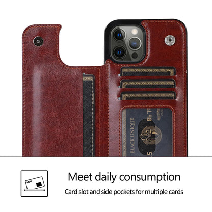 Double Buckle Leather Case for iPhone XR XS Max