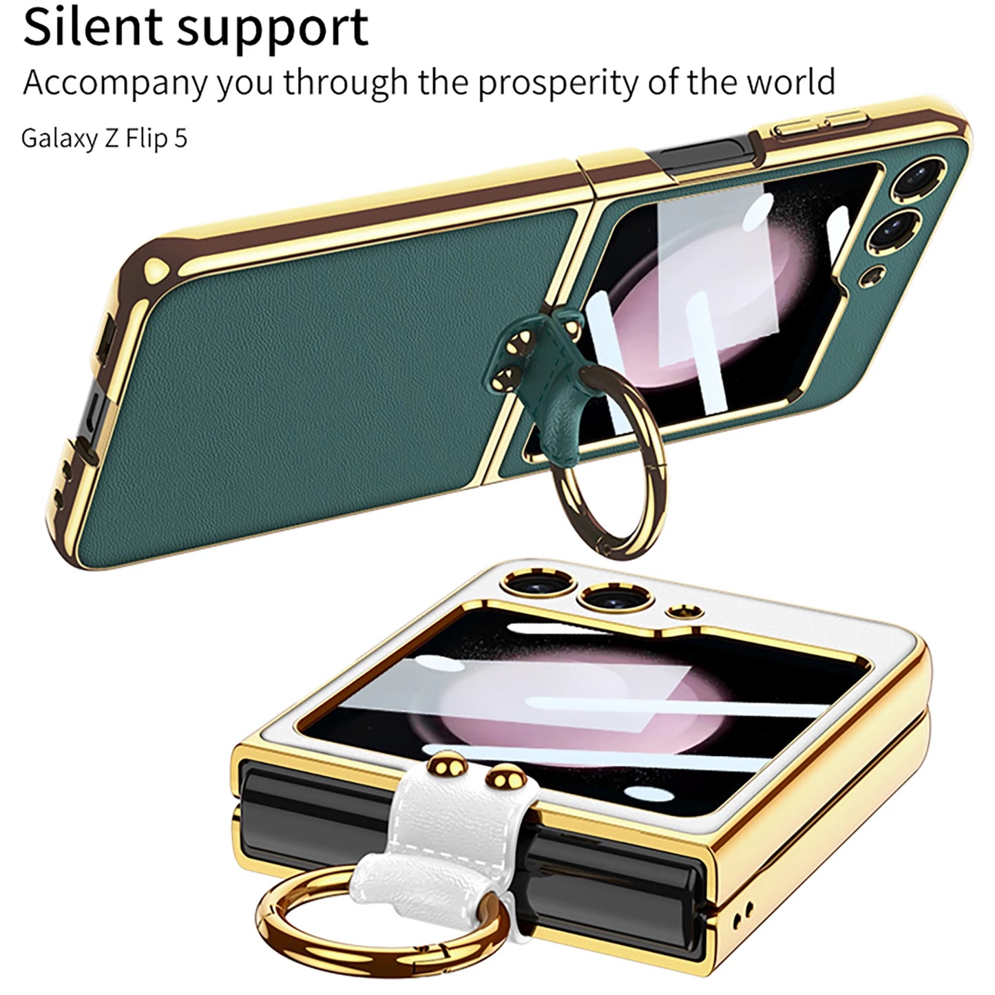 Delicate Leather Case for Samsung Galaxy Z Flip 5