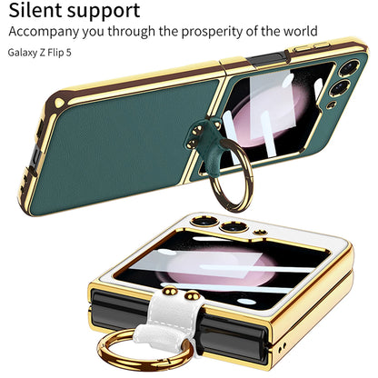 Delicate Leather Case for Samsung Galaxy Z Flip 5