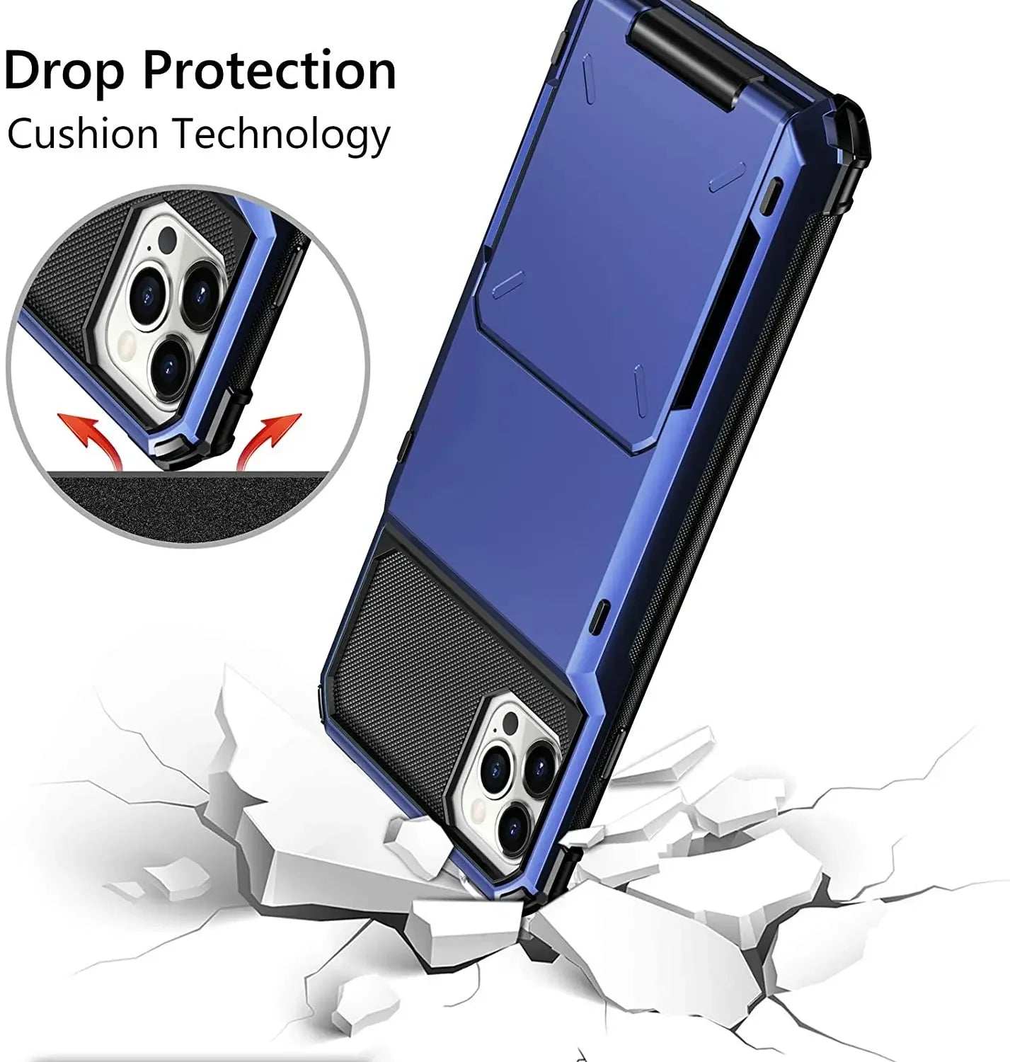 Mini Card Slots Wallet Case For iPhone 13 Pro Max