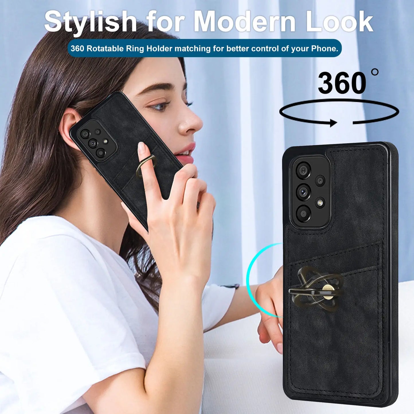 Stylish Matte Leather Case for Samsung Galaxy A53 A52 A33