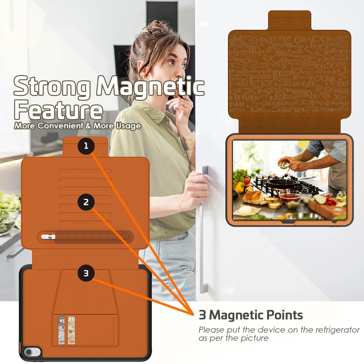 Magnetic Stand Cover for iPad 10th Generation