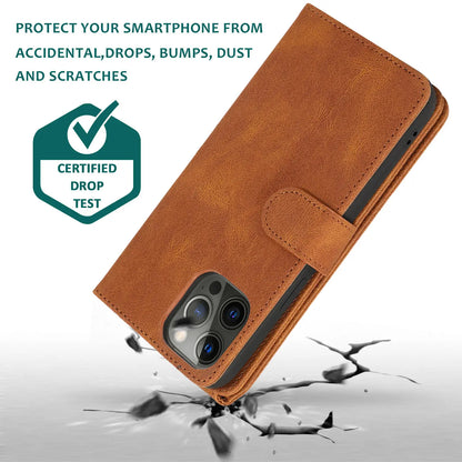 Comfortable Skin Feel Leather Case For iPhone 12 Pro Max